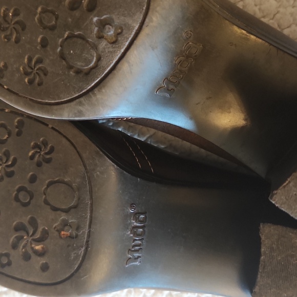 Vintage 90's Y2k Mudd Faux Leather Mary Jane Platform Heels Bowtie Detail - Picture 10 of 12